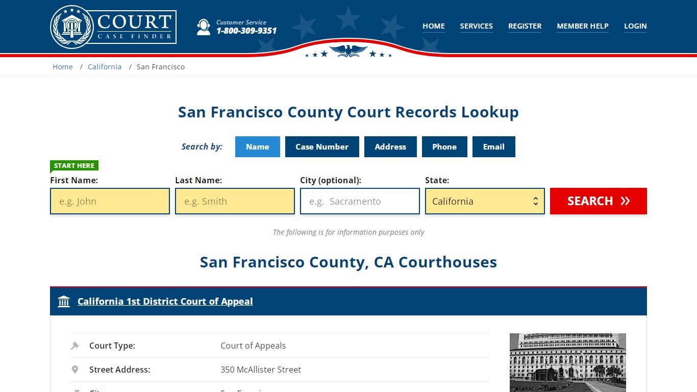 San Francisco County Court Records | CA Case Lookup